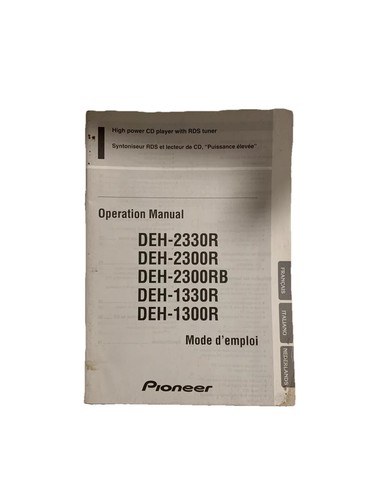 Pioneer deh 2330r 2300r - deh-2330r,
